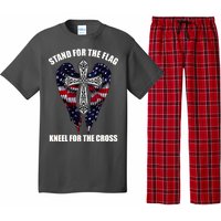 Stand For the Flag Kneel for the Cross USA Eagle Wings Pajama Set