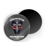 Stand For the Flag Kneel for the Cross USA Eagle Wings Magnet