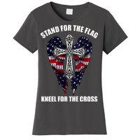 Stand For the Flag Kneel for the Cross USA Eagle Wings Women's T-Shirt