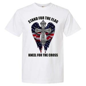 Stand For the Flag Kneel for the Cross USA Eagle Wings Garment-Dyed Heavyweight T-Shirt