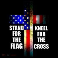 Stand For the Flag Kneel for the Cross USA FLAG Impact Tech Backpack