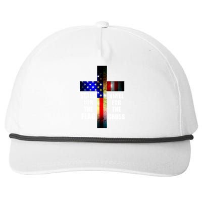 Stand For the Flag Kneel for the Cross USA FLAG Snapback Five-Panel Rope Hat