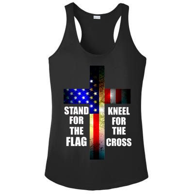 Stand For the Flag Kneel for the Cross USA FLAG Ladies PosiCharge Competitor Racerback Tank