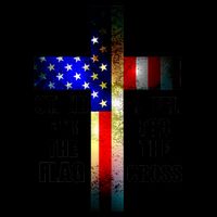Stand For the Flag Kneel for the Cross USA FLAG 16oz Travel Tumbler