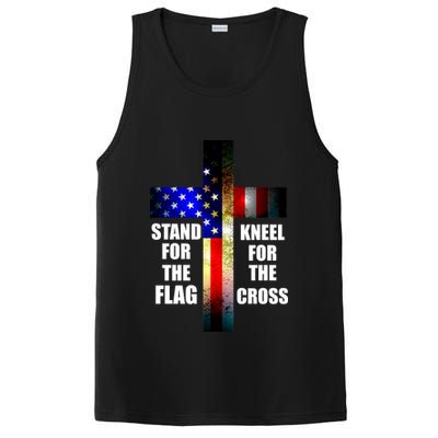 Stand For the Flag Kneel for the Cross USA FLAG PosiCharge Competitor Tank
