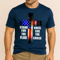 Stand For the Flag Kneel for the Cross USA FLAG Performance Shirt