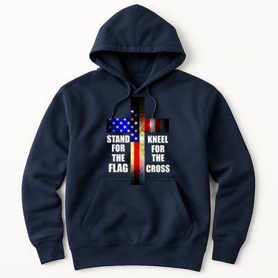 Stand For the Flag Kneel for the Cross USA FLAG Hoodie