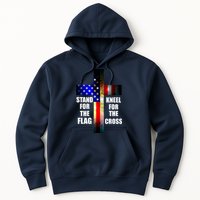 Stand For the Flag Kneel for the Cross USA FLAG Hoodie
