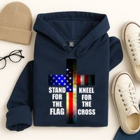Stand For the Flag Kneel for the Cross USA FLAG Hoodie