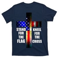 Stand For the Flag Kneel for the Cross USA FLAG T-Shirt