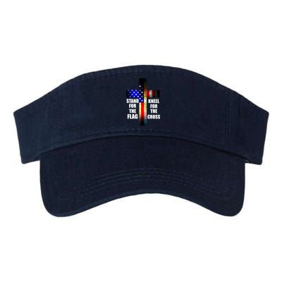 Stand For the Flag Kneel for the Cross USA FLAG Visor