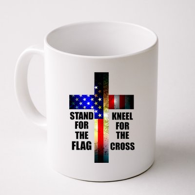 Stand For the Flag Kneel for the Cross USA FLAG Coffee Mug