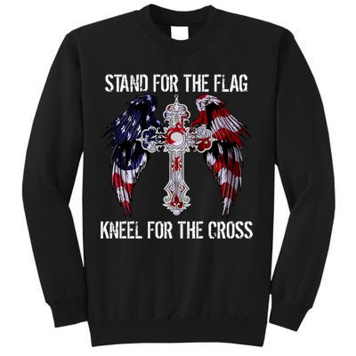Stand For The Flag Kneel For The Cross USA National Anthem Sweatshirt