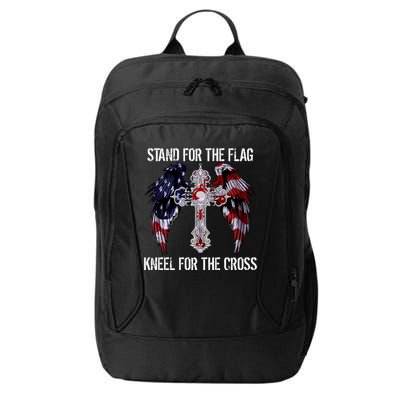 Stand For The Flag Kneel For The Cross USA National Anthem City Backpack