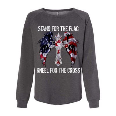 Stand For The Flag Kneel For The Cross USA National Anthem Womens California Wash Sweatshirt