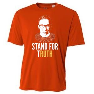 Stand For Truth Quote Ruth Bader Ginsburg Tribute Cooling Performance Crew T-Shirt