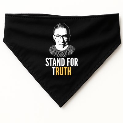 Stand For Truth Quote Ruth Bader Ginsburg Tribute USA-Made Doggie Bandana