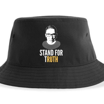 Stand For Truth Quote Ruth Bader Ginsburg Tribute Sustainable Bucket Hat