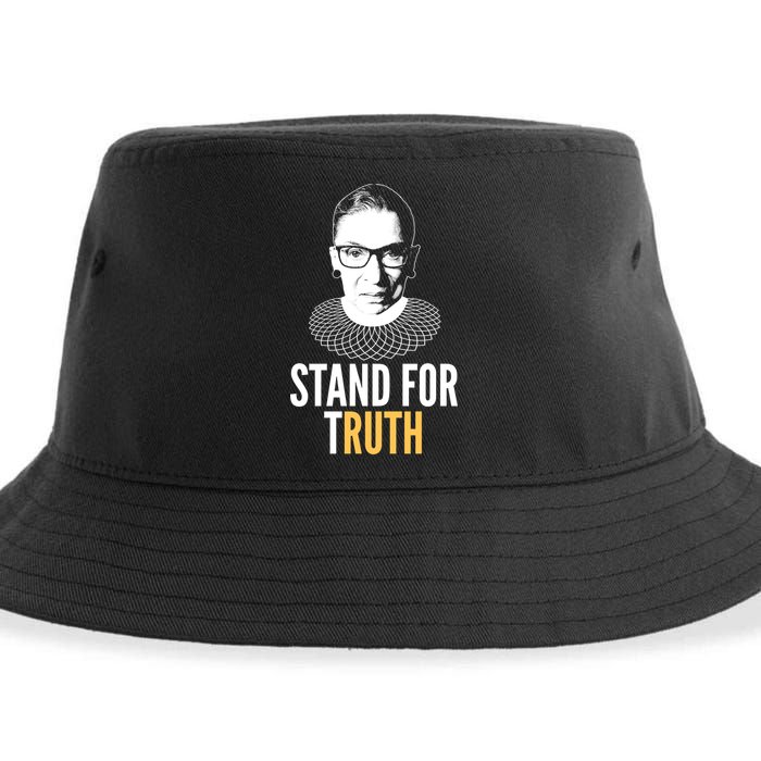 Stand For Truth Quote Ruth Bader Ginsburg Tribute Sustainable Bucket Hat