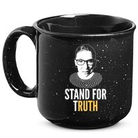 Stand For Truth Quote Ruth Bader Ginsburg Tribute 15oz Campfire Ceramic Mug