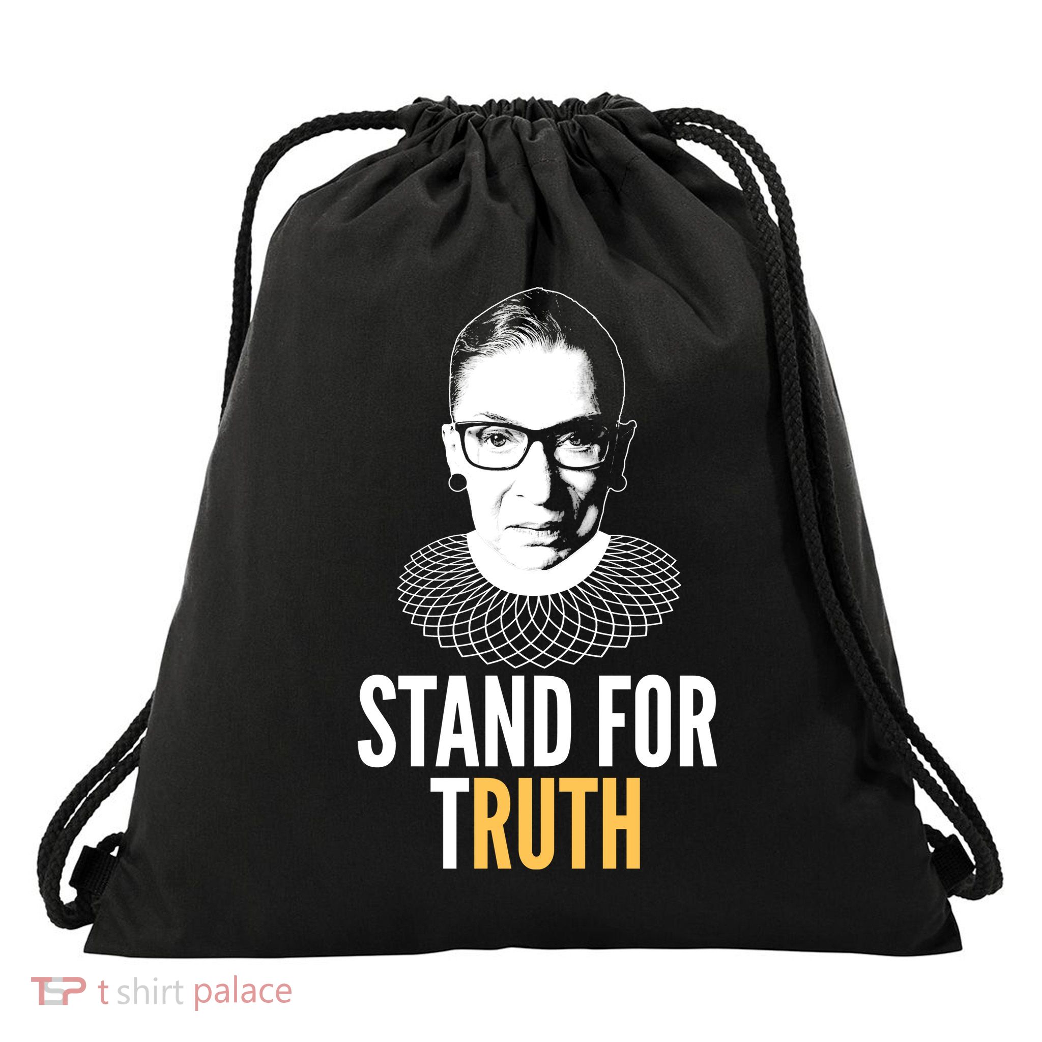 Stand For Truth Quote Ruth Bader Ginsburg Tribute Drawstring Bag