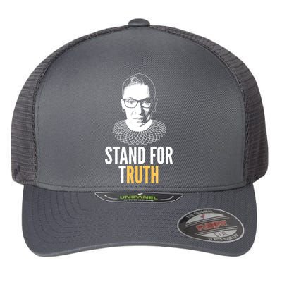 Stand For Truth Quote Ruth Bader Ginsburg Tribute Flexfit Unipanel Trucker Cap