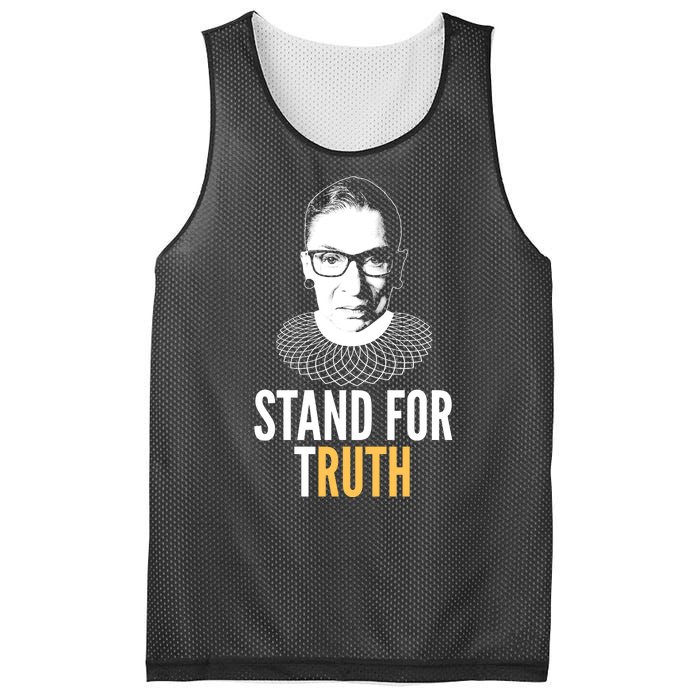 Stand For Truth Quote Ruth Bader Ginsburg Tribute Mesh Reversible Basketball Jersey Tank