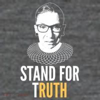 Stand For Truth Quote Ruth Bader Ginsburg Tribute Sustainable Knit Beanie