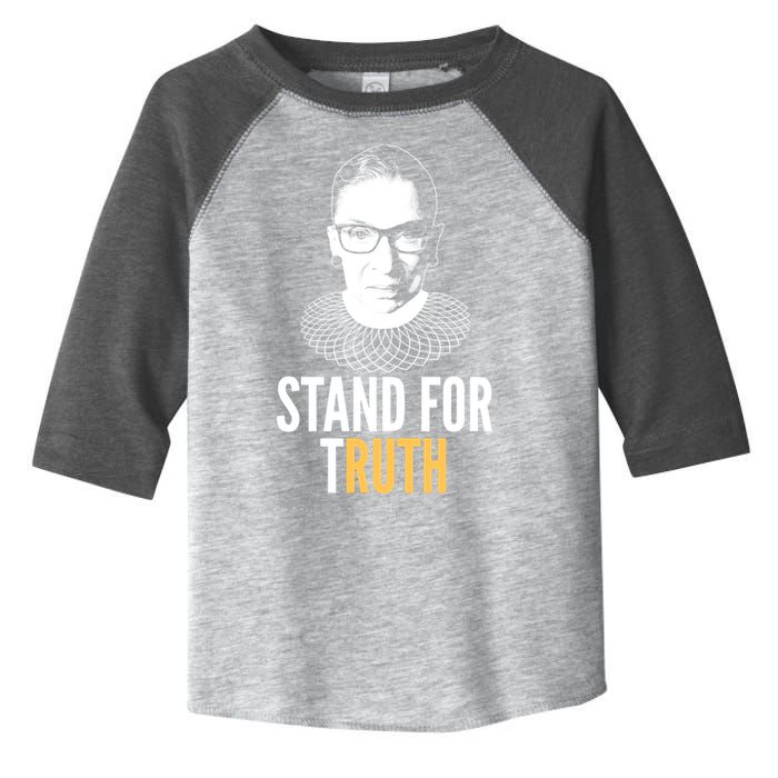 Stand For Truth Quote Ruth Bader Ginsburg Tribute Toddler Fine Jersey T-Shirt