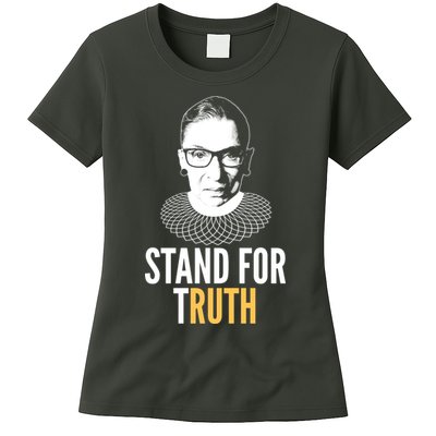 Stand For Truth Quote Ruth Bader Ginsburg Tribute Womens T-Shirt