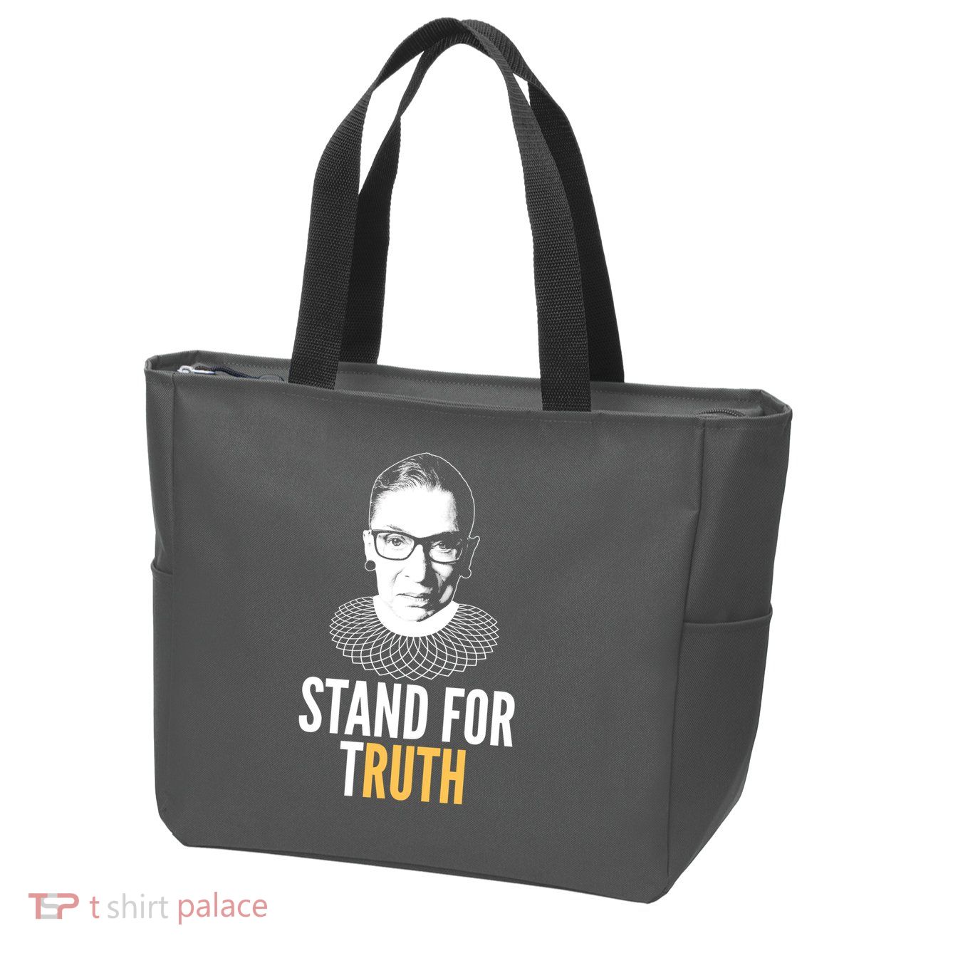 Stand For Truth Quote Ruth Bader Ginsburg Tribute Zip Tote Bag