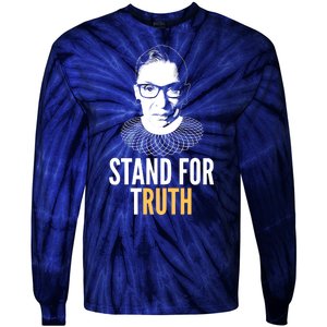 Stand For Truth Quote Ruth Bader Ginsburg Tribute Tie-Dye Long Sleeve Shirt