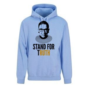 Stand For Truth Quote Ruth Bader Ginsburg Tribute Unisex Surf Hoodie