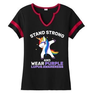 Stand Strong Wear Purple Lupus Awareness Ladies Halftime Notch Neck Tee