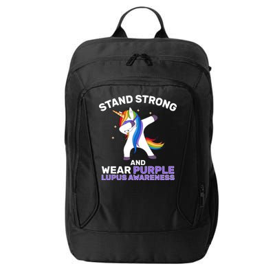 Stand Strong Wear Purple Lupus Awareness City Backpack