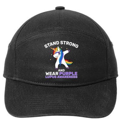 Stand Strong Wear Purple Lupus Awareness 7-Panel Snapback Hat