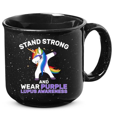 Stand Strong Wear Purple Lupus Awareness 15oz Campfire Ceramic Mug