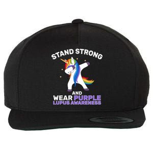 Stand Strong Wear Purple Lupus Awareness Wool Snapback Cap