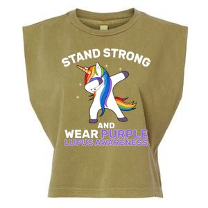 Stand Strong Wear Purple Lupus Awareness Garment-Dyed Women's Muscle Tee