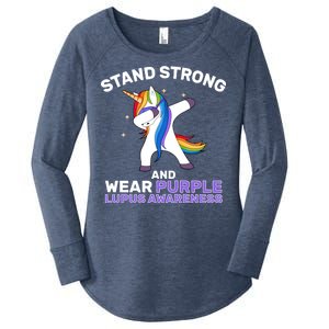 Stand Strong Wear Purple Lupus Awareness Women's Perfect Tri Tunic Long Sleeve Shirt