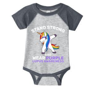 Stand Strong Wear Purple Lupus Awareness Infant Baby Jersey Bodysuit