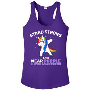 Stand Strong Wear Purple Lupus Awareness Ladies PosiCharge Competitor Racerback Tank