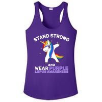 Stand Strong Wear Purple Lupus Awareness Ladies PosiCharge Competitor Racerback Tank