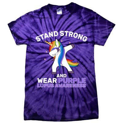 Stand Strong Wear Purple Lupus Awareness Tie-Dye T-Shirt