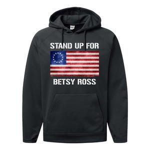 Stand Up For Betsy Ross Performance Fleece Hoodie