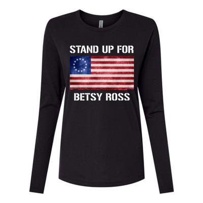 Stand Up For Betsy Ross Womens Cotton Relaxed Long Sleeve T-Shirt