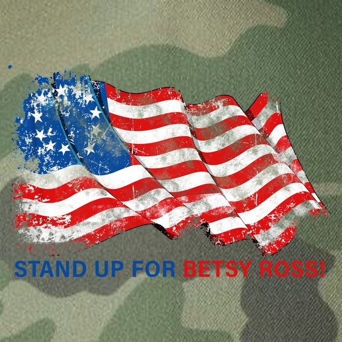 Stand Up For Betsy Ross Distressed Flag Legacy Tie Dye Trucker Hat