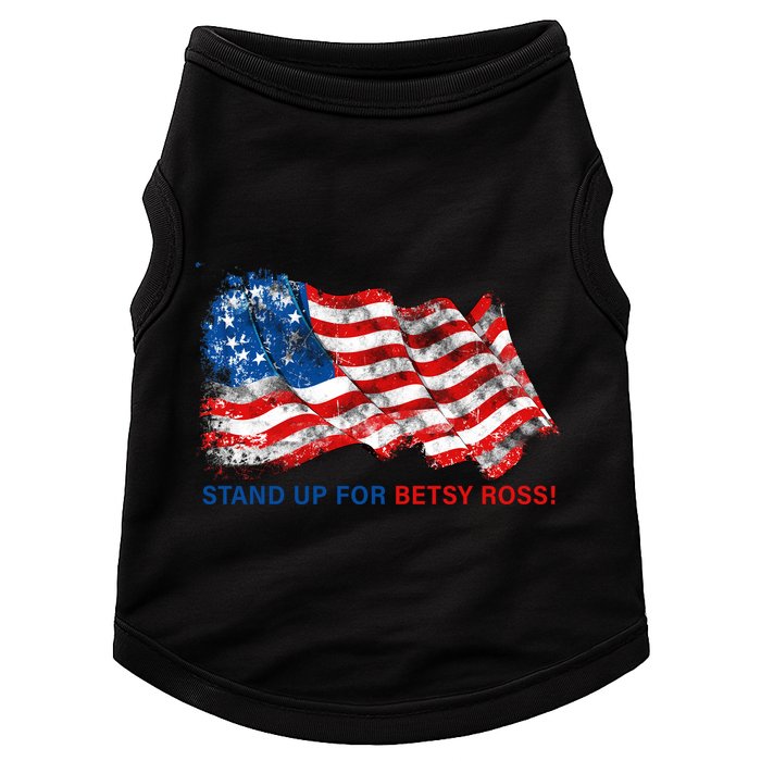 Stand Up For Betsy Ross Distressed Flag Doggie Tank
