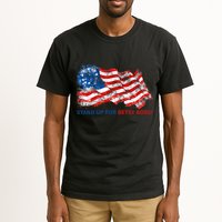 Stand Up For Betsy Ross Distressed Flag Tall T-Shirt