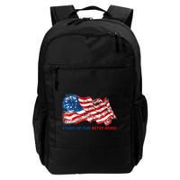 Stand Up For Betsy Ross Distressed Flag Backpack
